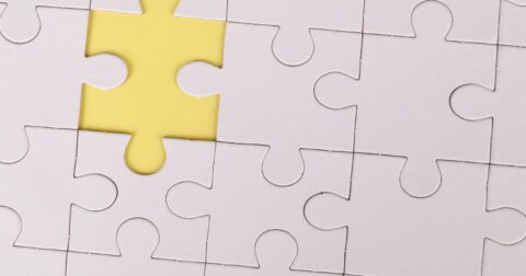 Puzzle com peça em falta
